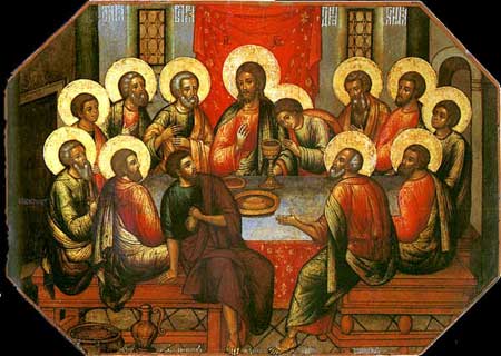 Тайная Вечеря. Симон Ушаков. 1685 год.